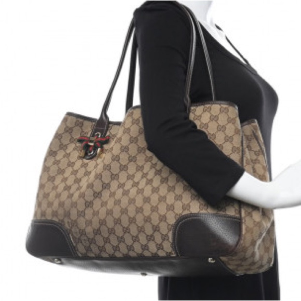 💎✨ AUTHENTIC ✨💎 GUCCI LARGE TOTE Monogram Princy laptop bag